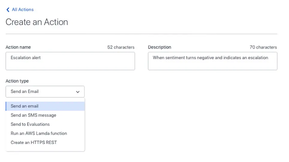 Automated Real-Time Action